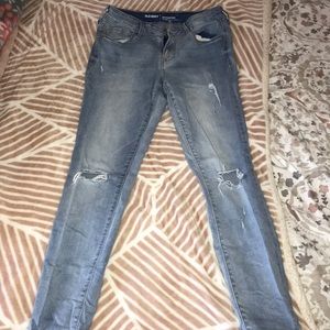 Cute denim distressed jeans